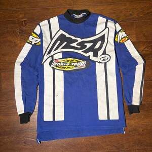 Vintage MSR Racing Jersey - World Tour Graphic Motocross Long Sleeve - Men's XL
